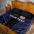 Personalised Tahiti Triathlon Polynesian Pattern Quilt Bed Set