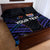 Personalised Tahiti Triathlon Polynesian Pattern Quilt Bed Set