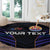 Personalised Tahiti Triathlon Polynesian Pattern Round Carpet