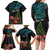 Personalized New Zealand Christmas Family Matching Long Sleeve Bodycon Dress and Hawaiian Shirt Maori Santa Pikorua and Pohutukawa Meri Kirihimete LT03 - Polynesian Pride