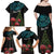 Personalized New Zealand Christmas Family Matching Off Shoulder Maxi Dress and Hawaiian Shirt Maori Santa Pikorua and Pohutukawa Meri Kirihimete LT03 - Polynesian Pride