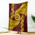 Tonga High School Blanket Traditional Ngatu and Polynesian Pattern LT03 Yellow - Polynesian Pride