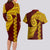 Tonga High School Couples Matching Long Sleeve Bodycon Dress and Hawaiian Shirt Traditional Ngatu and Polynesian Pattern LT03 - Polynesian Pride