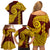 Tonga High School Family Matching Off Shoulder Short Dress and Hawaiian Shirt Traditional Ngatu and Polynesian Pattern LT03 - Polynesian Pride