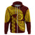 Tonga High School Hoodie Traditional Ngatu and Polynesian Pattern LT03 Zip Hoodie Yellow - Polynesian Pride