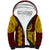 Tonga High School Sherpa Hoodie Traditional Ngatu and Polynesian Pattern LT03 Unisex Yellow - Polynesian Pride