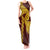 Tonga High School Tank Maxi Dress Traditional Ngatu and Polynesian Pattern LT03 Women Yellow - Polynesian Pride