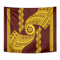Tonga High School Tapestry Traditional Ngatu and Polynesian Pattern LT03 - Polynesian Pride