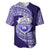 Tonga Tupou High School Baseball Jersey Traditional Ngatu and Polynesian Pattern LT03 Blue - Polynesian Pride