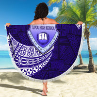 Tonga Tupou High School Beach Blanket Traditional Ngatu and Polynesian Pattern LT03 - Polynesian Pride