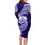 Tonga Tupou High School Long Sleeve Bodycon Dress Traditional Ngatu and Polynesian Pattern LT03 - Polynesian Pride