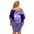 Tonga Tupou High School Off Shoulder Short Dress Traditional Ngatu and Polynesian Pattern LT03 - Polynesian Pride