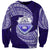 Tonga Tupou High School Sweatshirt Traditional Ngatu and Polynesian Pattern LT03 Unisex Blue - Polynesian Pride