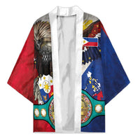 Custom Philippines World Champion Boxing Kimono Eagle-Grunge Design - Polynesian Pride