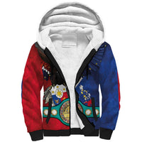 Custom Philippines World Champion Boxing Sherpa Hoodie Eagle-Grunge Design - Polynesian Pride