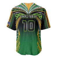Custom Cook Islands Rugby League Baseball Jersey Avaiki Tatau Tribal Motifs Black Color - Polynesian Pride