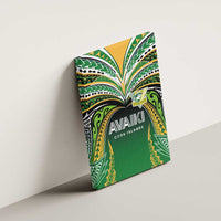 Cook Islands Rugby League Canvas Wall Art Avaiki Tatau Tribal Motifs Black Color - Polynesian Pride