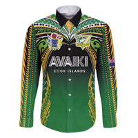Custom Cook Islands Rugby League Family Matching Puletasi and Hawaiian Shirt Avaiki Tatau Tribal Motifs Black Color - Polynesian Pride