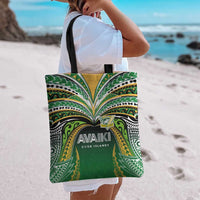 Cook Islands Rugby League Tote Bag Avaiki Tatau Tribal Motifs Black Color - Polynesian Pride