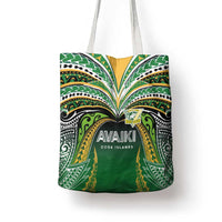 Cook Islands Rugby League Tote Bag Avaiki Tatau Tribal Motifs Black Color - Polynesian Pride