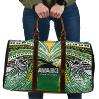 Cook Islands Rugby League Travel Bag Avaiki Tatau Tribal Motifs Black Color - Polynesian Pride