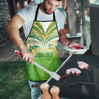 Cook Islands Rugby League Apron Avaiki Tatau Tribal Motifs White Color - Polynesian Pride