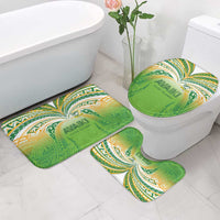 Cook Islands Rugby League Bathroom Set Avaiki Tatau Tribal Motifs White Color - Polynesian Pride