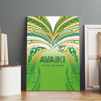 Cook Islands Rugby League Canvas Wall Art Avaiki Tatau Tribal Motifs White Color - Polynesian Pride