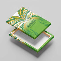 Cook Islands Rugby League Canvas Wall Art Avaiki Tatau Tribal Motifs White Color - Polynesian Pride