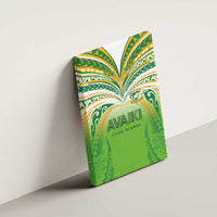 Cook Islands Rugby League Canvas Wall Art Avaiki Tatau Tribal Motifs White Color - Polynesian Pride