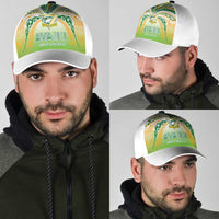 Cook Islands Rugby League Classic Cap Avaiki Tatau Tribal Motifs White Color - Polynesian Pride