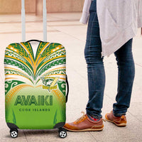 Cook Islands Rugby League Luggage Cover Avaiki Tatau Tribal Motifs White Color - Polynesian Pride