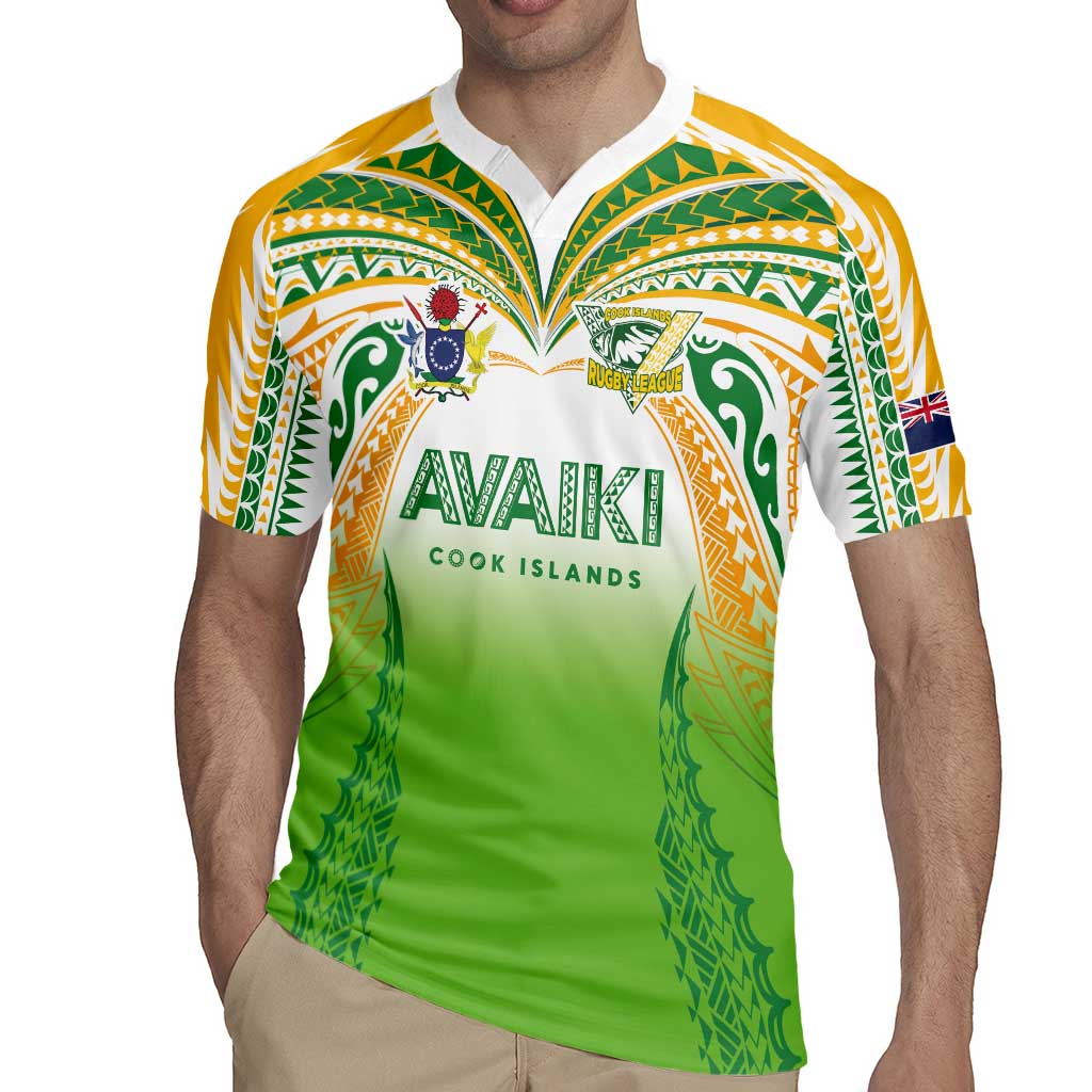 Custom Cook Islands Rugby League Rugby Jersey Avaiki Tatau Tribal Motifs White Color - Polynesian Pride
