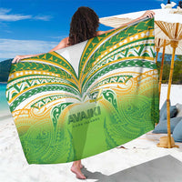 Cook Islands Rugby League Sarong Avaiki Tatau Tribal Motifs White Color - Polynesian Pride