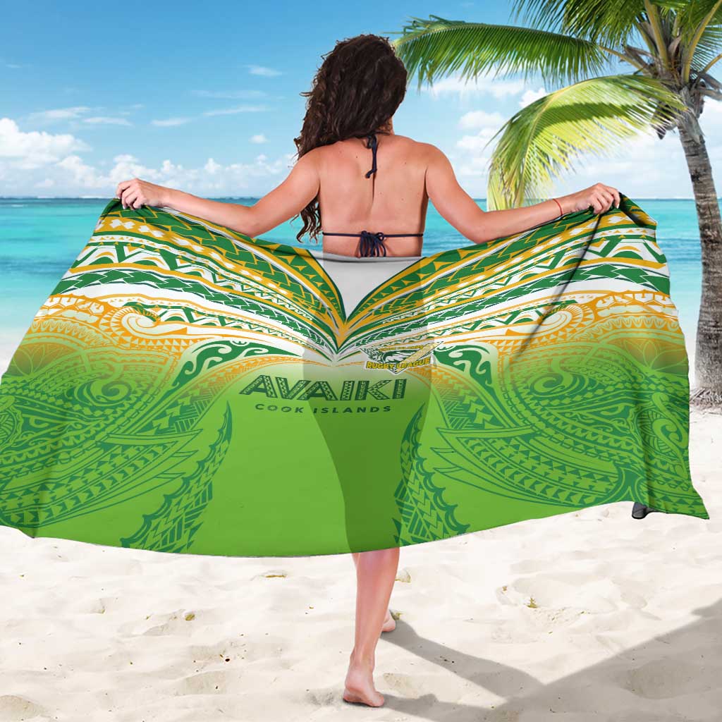 Cook Islands Rugby League Sarong Avaiki Tatau Tribal Motifs White Color - Polynesian Pride