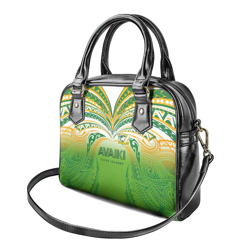 Cook Islands Rugby League Shoulder Handbag Avaiki Tatau Tribal Motifs White Color - Polynesian Pride