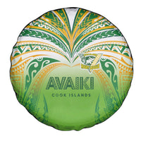 Cook Islands Rugby League Spare Tire Cover Avaiki Tatau Tribal Motifs White Color - Polynesian Pride
