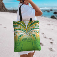 Cook Islands Rugby League Tote Bag Avaiki Tatau Tribal Motifs White Color - Polynesian Pride