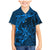 Polynesian Dolphin Valentine Day Family Matching Mermaid Dress and Hawaiian Shirt Hibiscus and Tribal Tattoo Blue Style LT03 Son's Shirt Blue - Polynesian Pride