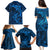 Polynesian Dolphin Valentine Day Family Matching Puletasi and Hawaiian Shirt Hibiscus and Tribal Tattoo Blue Style LT03 - Polynesian Pride