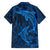 Polynesian Dolphin Valentine Day Family Matching Puletasi and Hawaiian Shirt Hibiscus and Tribal Tattoo Blue Style LT03 - Polynesian Pride