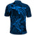 Polynesian Dolphin Valentine Day Polo Shirt Hibiscus and Tribal Tattoo Blue Style LT03 - Polynesian Pride