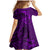 Polynesian Dolphin Valentine Day Family Matching Mermaid Dress and Hawaiian Shirt Hibiscus and Tribal Tattoo Purple Style LT03 - Polynesian Pride