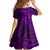 Polynesian Dolphin Valentine Day Family Matching Off Shoulder Short Dress and Hawaiian Shirt Hibiscus and Tribal Tattoo Purple Style LT03 - Polynesian Pride