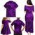 Polynesian Dolphin Valentine Day Family Matching Puletasi and Hawaiian Shirt Hibiscus and Tribal Tattoo Purple Style LT03 - Polynesian Pride