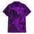 Polynesian Dolphin Valentine Day Family Matching Puletasi and Hawaiian Shirt Hibiscus and Tribal Tattoo Purple Style LT03 - Polynesian Pride