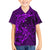 Polynesian Dolphin Valentine Day Family Matching Short Sleeve Bodycon Dress and Hawaiian Shirt Hibiscus and Tribal Tattoo Purple Style LT03 Son's Shirt Purple - Polynesian Pride