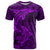 Polynesian Dolphin Valentine Day T Shirt Hibiscus and Tribal Tattoo Purple Style LT03 Purple - Polynesian Pride