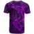 Polynesian Dolphin Valentine Day T Shirt Hibiscus and Tribal Tattoo Purple Style LT03 - Polynesian Pride