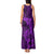 Polynesian Dolphin Valentine Day Tank Maxi Dress Hibiscus and Tribal Tattoo Purple Style LT03 - Polynesian Pride